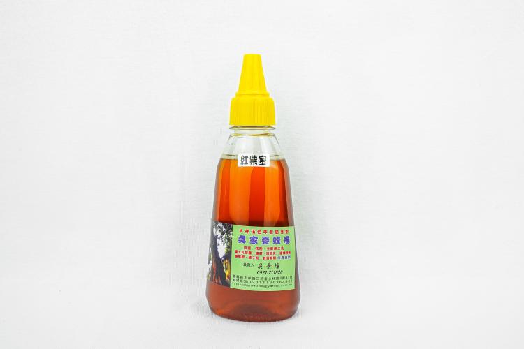紅柴蜜：屏東紅柴（厚皮香）樹的花蜜，採集量少且珍貴，品嚐起來多一股木柴特殊的香氣。